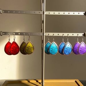 Inukshuk Handmade Turkish Copper Earrings